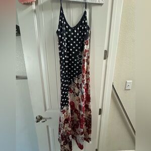 Star and Floral Maxi Dress